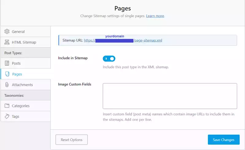 rankmath-pages-sitemap-setting